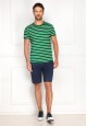 Mens Striped Tshirt green