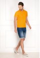 Mens Pique Polo Shirt orange