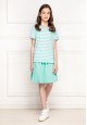 Girls Striped Tshirt menthol