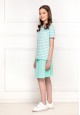 Girls Striped Tshirt menthol