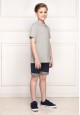 Boys Polo Shirt light grey melange