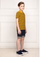 Boys Striped Polo Shirt orange