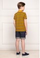 Boys Striped Polo Shirt orange