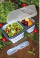 Collapsible Food Container 2 compartments