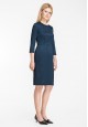Jacquard Dress dark blue