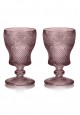 Glasses 2 pcs set amethyst