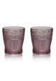 Glasses 2 pcs set amethyst