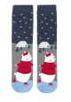 Bear Socks in a ball blue