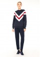Side Stripe Trousers blue