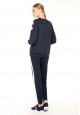 Side Stripe Trousers blue