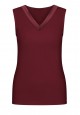 Satin Trimmed Top burgundy
