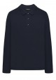 Light Jersey Polo Neck Jumper for men dark blue