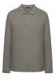Light Jersey Polo Neck Jumper for men grey melange