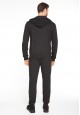 Long Sleeve Hoodie for men dark grey melange
