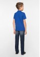 Light Jersey Polo Neck Jumper for boys blue