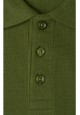 Light Jersey Polo Neck Jumper for boys dark green