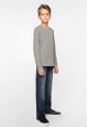 Boys Long Sleeve Tshirt grey melange