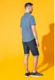 Mens Short Sleeve Shirt dark blue