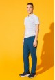 Mens Polo Shirt grey melange