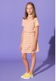 Girls Short Sleeve Jersey dress pink