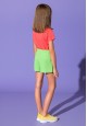 Girls Jersey Shorts green