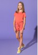 Girls Jersey Short coral