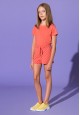 Girls Jersey Short coral