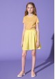 Girls Jersey Skirt yellow