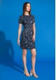Short Sleeve Jersey Dress dark blue