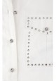 Shortened Sleeve Blouse white