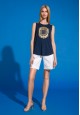 Jersey Top dark blue