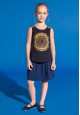 Girls Jersey Top dark blue