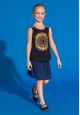 Girls Jersey Top dark blue