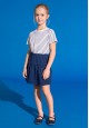Girls Jersey Skirt dark blue