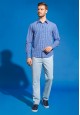 Mens Long Sleeve Shirt blue