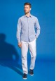 Mens Long Sleeve Shirt light blue
