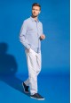 Mens Long Sleeve Shirt light blue
