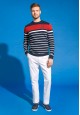 Mens Long Sleeve Knit Jumper multicolored