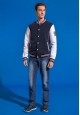 Mens Bomber Jacket dark blue