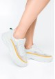 Line Sneakers whiteyellow