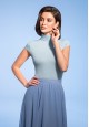 Short Sleeve Turtleneck blue