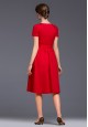 Short Sleeve Dress red