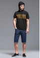Short Sleeve Hoodie black