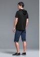 Short Sleeve Hoodie black