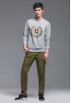 Long Sleeve Jersey Jumper light grey melange