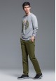 Long Sleeve Jersey Jumper light grey melange