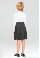 Girls Skirt dark grey melange