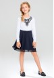 Girls Jersey Skirt ink blue