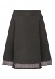 Girls Jersey Skirt dark grey melange