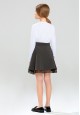 Girls Jersey Skirt dark grey melange